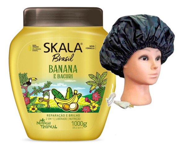 Brasil Banana Skala Mascara Vegana 1kg + Gorro Eléctrico 0