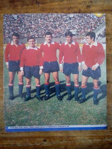 Recorte Independiente Delantera Nacional De 1967 0