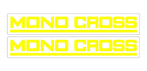 Etiquetas Mono Cross - Xt 600 - Amarelo - Frete Grátis 0