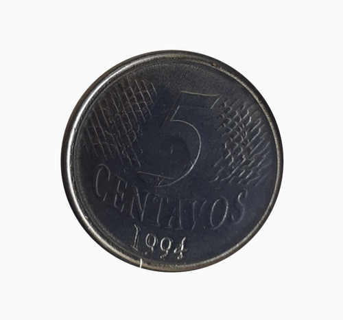 Moneda Real Brasileño 1994 5 Centavos 1