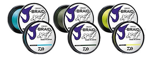 Daiwa J-braid 4x - 300yd (amarillo, 40lb) 0
