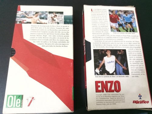 2 Vhs River Campeon Apertura  Y Enzo Año 1999 1