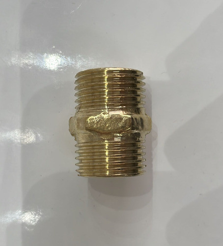 Rosca Con Tuerca Bronce 1/2 Pulgada Rosca Macho 1