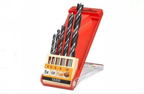 Juego De Mechas Para Madera Doble 5 Pzas Espiral Kwb 0