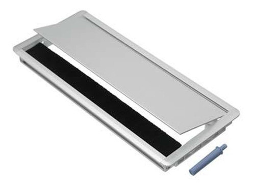 Pasacable De Escritorio Recto Aluminio Anodizado 300 Mm * 0