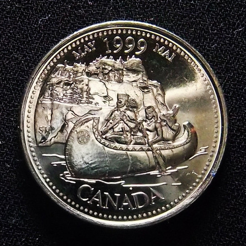 Canadá 25 Cents 1999 Sc Km 346 Mayo Los Viajantes 0