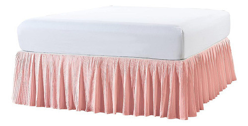 Inicio Soft Things Microfiber Falda De Cama Plisada, Diseño 1
