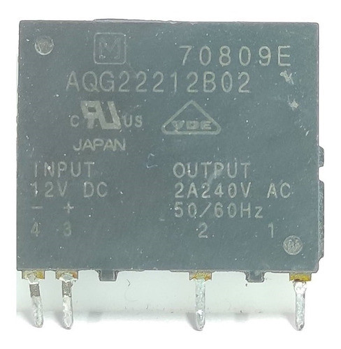 Relay Rele Aqg22212b02 Aqg22212 12vdc 12v 2a 240vac 1