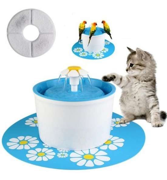 1.6 L Perro Gato Mascotas Agua Fuente Flor Automática Estilo 0
