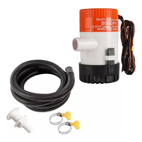 Bomba De Porão Seaflo 500gph 12v + Kit Instalação 3/4 Barco 0
