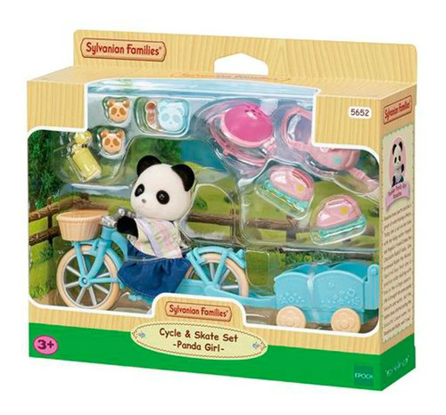Sylvanian Families Conjunto De Ciclo Skate Chica Panda 5652 0