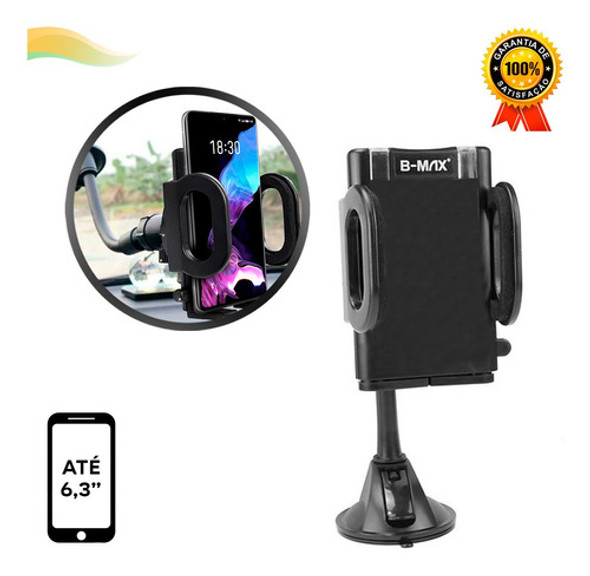 Suporte De Celular Veicular Rotação 360ºc P/ Carro Caminhão 1