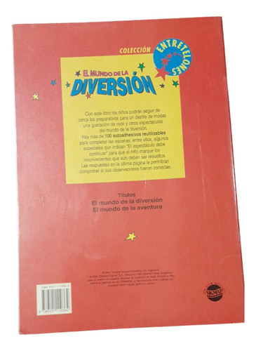 Libro El Mundo De La Diversion Con 100 Autoadhesivos 1