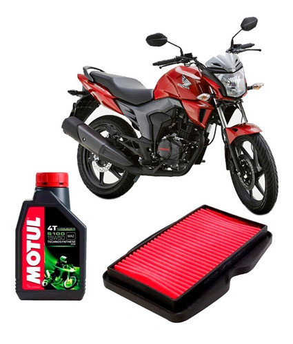 Kit Service Honda Cb 150 Invicta Wega Aire + Motul ** 0