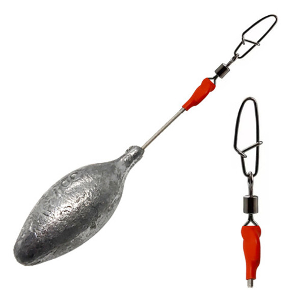 Chumbada Pesca De Praia - Torpedo Com Snap 0