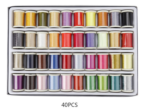 Linha De Máquina De Bordar De 40 Peças De Fio Diy Thread 280 1