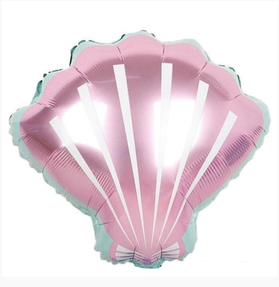 Globo Metalizado Forma Almeja Ostra 34x41cm Oceano Mar 0