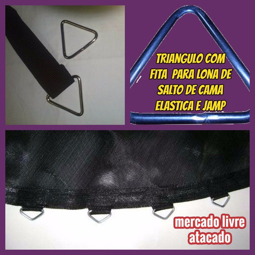 Triangulo C/fita Reforçada 50+50 Mola 14cm P/pula Pula+brind 1