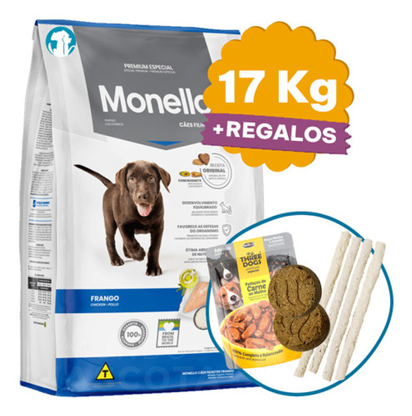 Comida Monello Premium Perro Cachorro 15 + 2 Kg + Regalo 0 Comida Monello Premium Perro Cachorro 15 + 2 Kg + Regalo 0