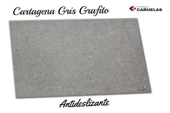 Ceramica Cañuelas Cartagena Grafito 32x47 Grip Rustico 1