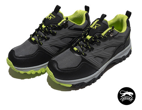 Zapatillas Jaguar Trekking Gris Negro G3034gn 1