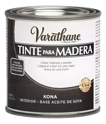 Tinta P/madera Varathane Kona 0.237lts. Ufa 1