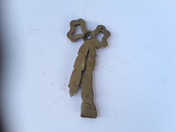 Adorno Herraje Antiguo De Bronce Forma Lazo 1