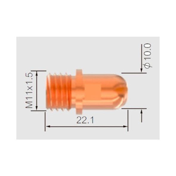 Electrodo Para Plasma Rmb Cutter 120 Parker P1376 Por Unidad 0