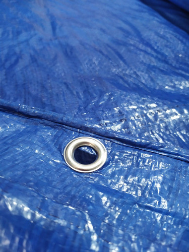 Cubre Cerco Reforzado Con Ojales Rafia Azul 1,85 X 50 Mts 1