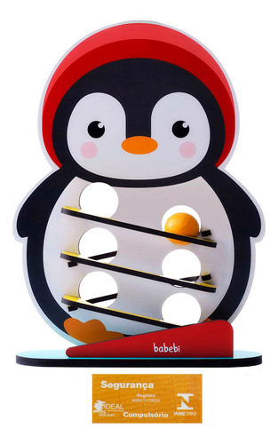 Rolando Bolinha Com O Pinguim Babebi Brinquedo Educativo 0