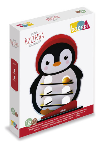 Rolando Bolinha Com O Pinguim Babebi Brinquedo Educativo 1
