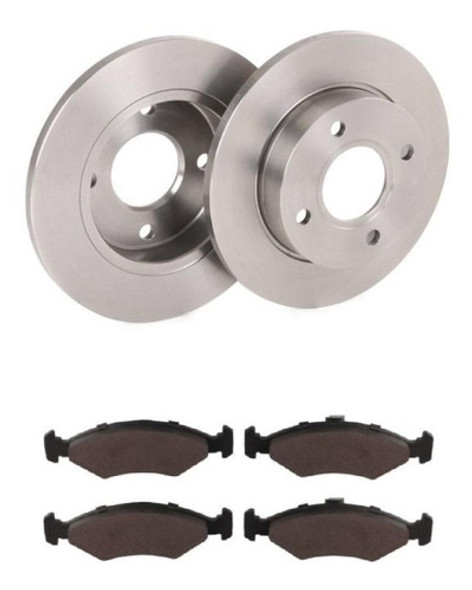 Kit Discos + Pastillas Freno Ford Ka 1.0 1.3 Fiesta Courier 0 Kit Discos + Pastillas Freno Ford Ka 1.0 1.3 Fiesta Courier 0
