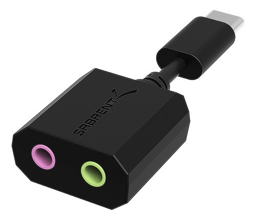 Adaptador Usb C A Jack Sabrent Usb-c Windows Y Mac Negro 0