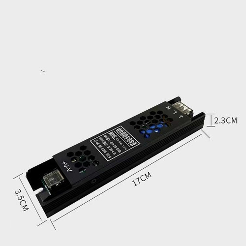 Fuente 12v Metalica Negro Tira Led  Caja Ultrafina 100w 8.3a 1