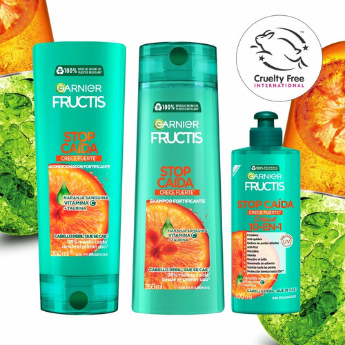 Pack Garnier Fructis: Shampoo + Crece Fuerte + Stop Caida 0