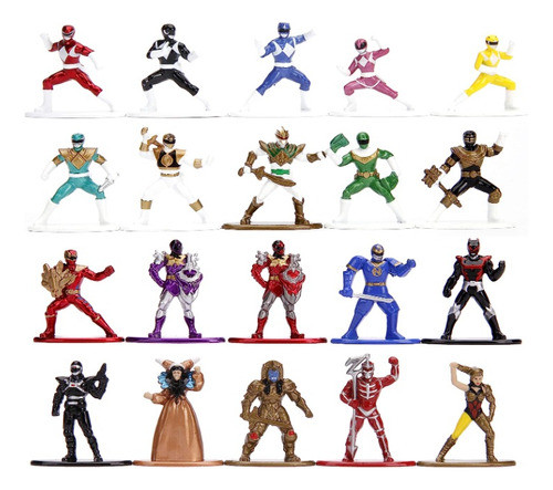 Set Mini Figuras Power Rangers 20 Piezas Universo Binario 1