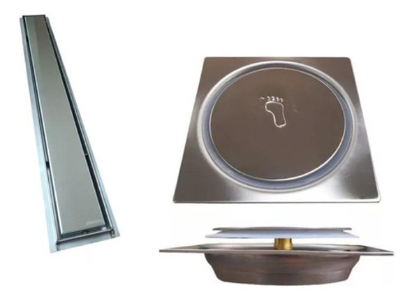 Combo Rejillas Mozart P/piso Lineal 50x10 + Cuadrada 20x20 0