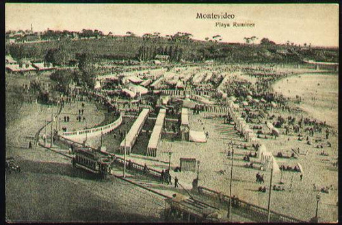 Montevideo 1915 - Playa Ramirez - Tranvias 0