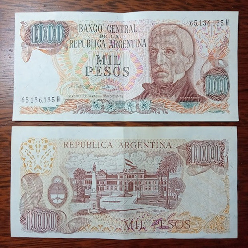 Billete Mil Pesos Ley 18.188 0