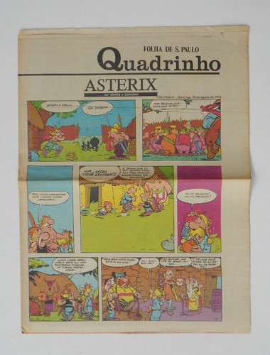Quadrinhos 20/8/1972 - Folha De São Paulo - Raro - F(0068) 0