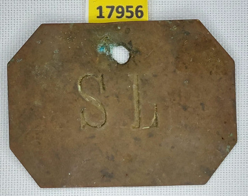 17956 Ficha Particular Fazenda São Luiz Séc Xix Latão 0