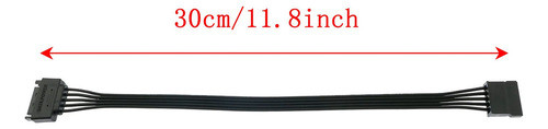 Cable De Extensin De Alimentacin Sata Bllndx, 2 Unidades De 1