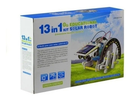 Brinquedo Robô 13 Em 1 Movido A Energia Solar 0