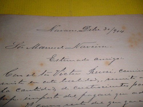 Antigua Papeleria 1904 Navarro Santa Clara Manuel Narcisa 1