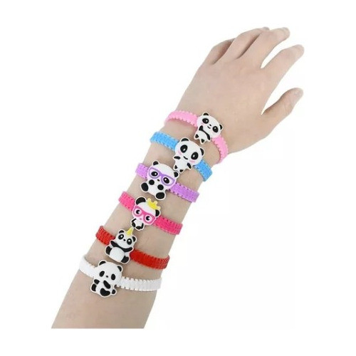 Pulsera Panda - 19 Cm X 12 Unidades - Universo Mágico 0