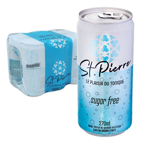 Tônica Sugar Free Lata  St Pierre 270ml (6 Latas) 0
