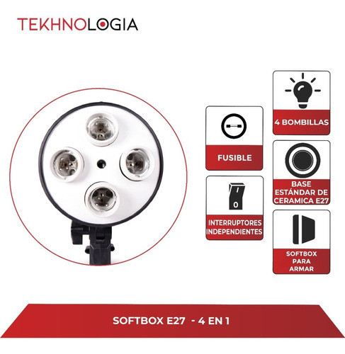 Softbox Profesional Fotografia Video Luz Continua 50 X 70 Cm 1