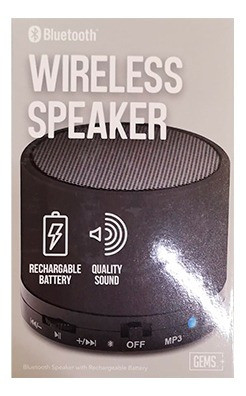 Parlante Portatil Gems 2ace5-t03 Bt  Dc 5 V - Tecnobox 1