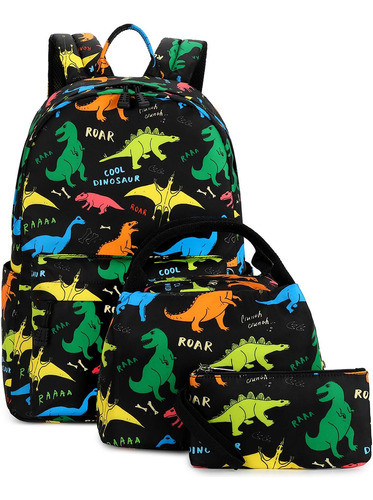 Kit De Mochila Lonchera Y Cartuchera Abshoo Diseno Dino 0