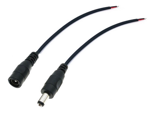 Conector Dc Macho Y Hembra Intemperie Con Cable 0